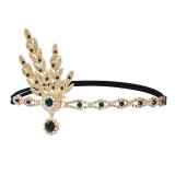 Christmas Makeup Ball Hair with Notes and Diamond Chain Party elasticity Headwear