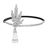 Christmas Makeup Ball Hair with Notes and Diamond Chain Party elasticity Headwear