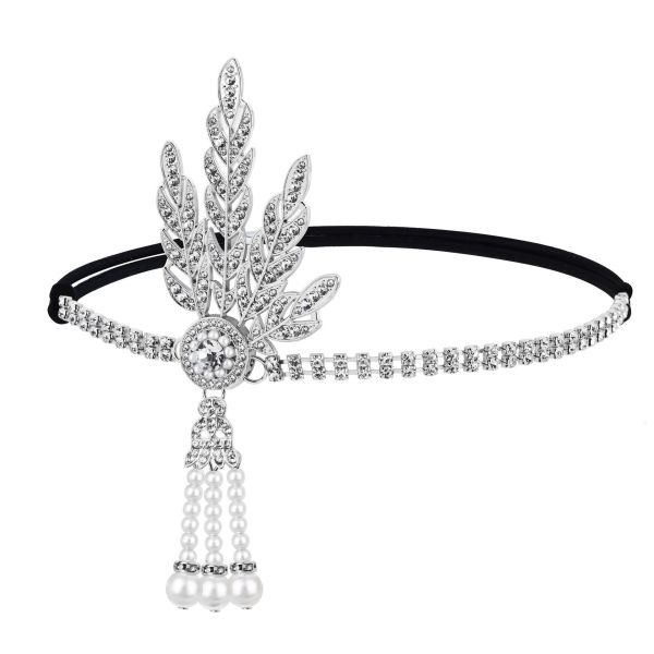 Christmas Makeup Ball Hair with Notes and Diamond Chain Party elasticity Headwear
