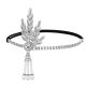 Christmas Makeup Ball Hair with Notes and Diamond Chain Party elasticity Headwear