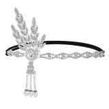 Christmas Makeup Ball Hair with Notes and Diamond Chain Party elasticity Headwear