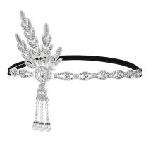 Christmas Makeup Ball Hair with Notes and Diamond Chain Party elasticity Headwear