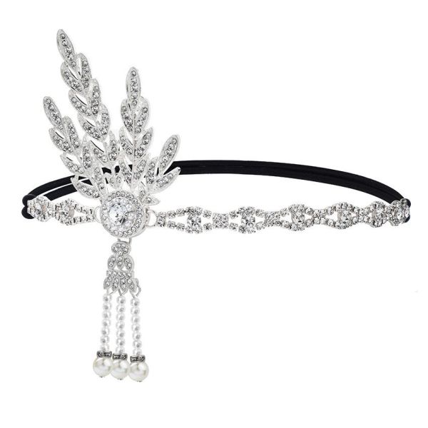 Christmas Makeup Ball Hair with Notes and Diamond Chain Party elasticity Headwear