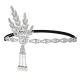 Christmas Makeup Ball Hair with Notes and Diamond Chain Party elasticity Headwear