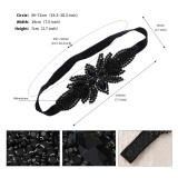 Christmas Makeup Ball Hair with Notes and Diamond Chain Party elasticity Headwear