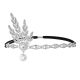 Christmas Makeup Ball Hair with Notes and Diamond Chain Party elasticity Headwear
