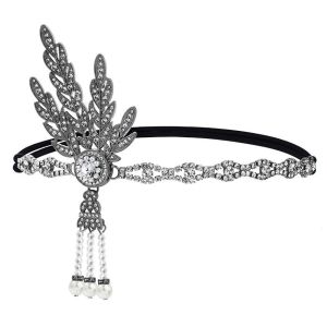 Christmas Makeup Ball Hair with Notes and Diamond Chain Party elasticity Headwear