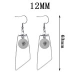 Stainless steel Earrings fit 12MM Snaps button jewelry wholesale