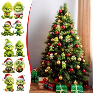 Christmas Cartoon Grinch Creative Pendant Christmas Tree Decoration