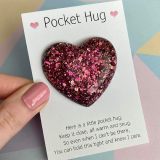 Valentine's Day Positivity Penguin Pebble Rainbow Pocket Hug Embrace Love Token Gift