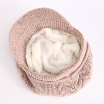 Autumn and Winter Knitted Duck Tongue Hat Fashion and Warm Versatile Beret fit 20MM Snaps button jewelry wholesale