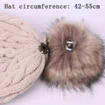 Winter Children's Plunger Ball Baby Knitted Hat Warm Hat fit 20MM Snaps button jewelry wholesale