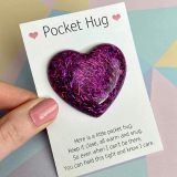 Valentine's Day Positivity Penguin Pebble Rainbow Pocket Hug Embrace Love Token Gift