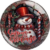 20MM Christmas  Snowman  Santa Claus  Horse  Print glass snap button charms