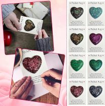 Valentine's Day Positivity Penguin Pebble Rainbow Pocket Hug Embrace Love Token Gift