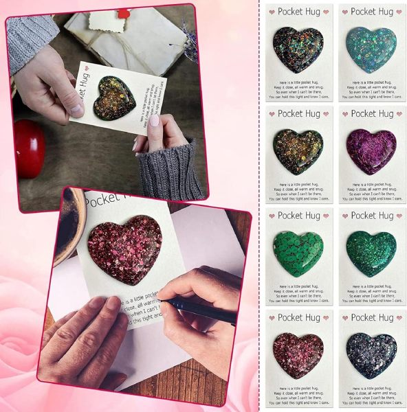 Valentine's Day Positivity Penguin Pebble Rainbow Pocket Hug Embrace Love Token Gift