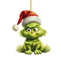 Christmas Cartoon Grinch Creative Pendant Christmas Tree Decoration