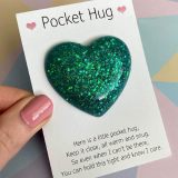 Valentine's Day Positivity Penguin Pebble Rainbow Pocket Hug Embrace Love Token Gift