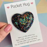 Valentine's Day Positivity Penguin Pebble Rainbow Pocket Hug Embrace Love Token Gift