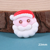 20MM Cute cartoon Christmas Resin snap button charms
