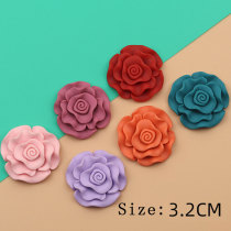 20MM five-petaled flowers Resin snap button charms
