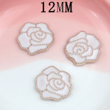 12MM Rose Emblem resin snap button charms