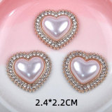 20MM Pearl Love Resin snap button charms
