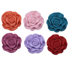 20MM five-petaled flowers Resin snap button charms