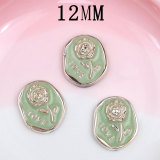 12MM Rose Emblem resin snap button charms