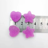 12MM Simulated Soft Candy Cartoon with Five Point Star Heart resin snap button charms