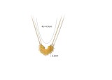 Stainless steel sunflower necklace