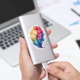 50 Fantasy Peacock Graffiti Sticker Mobile Computer Water Cup Decoration Sticker Creative Stationery Cartoon Sticker Waterproof Sticker