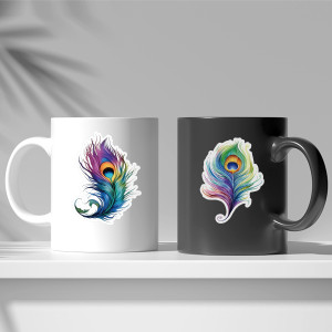 50 Fantasy Peacock Graffiti Sticker Mobile Computer Water Cup Decoration Sticker Creative Stationery Cartoon Sticker Waterproof Sticker