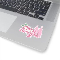 50 Cute Pink Christmas Decorative Stickers Car, Mobile Phone, Computer, Guitar Sticker Laptop, Hand Book Sticker, Waterproof Sticker