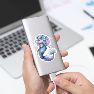 50 Angel Mermaid Holographic Graffiti Stickers Water Cup Luggage Decoration Stickers Hand Curtains Stickers Waterproof Stickers
