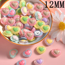 12MM Valentine's Day Love resin  snap button charms