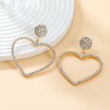 Valentine's Day Love Alloy Rhinestone Earrings