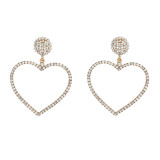 Valentine's Day Love Alloy Rhinestone Earrings