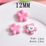 12MM Sunflower resin  snap button charms
