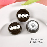 20MM Caramel Biscuits Resin snap button charms