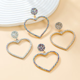 Valentine's Day Love Alloy Rhinestone Earrings