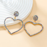 Valentine's Day Love Alloy Rhinestone Earrings