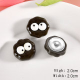 20MM Caramel Biscuits Resin snap button charms