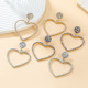 Valentine's Day Love Alloy Rhinestone Earrings