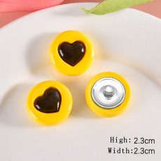 20MM Caramel Biscuits Resin snap button charms