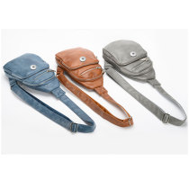 Retro vintage chest bag, outdoor sports and leisure multifunctional shoulder bag fit 20MM Snaps button jewelry wholesale