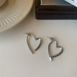 Valentine's Day Metal Cross Love Earrings