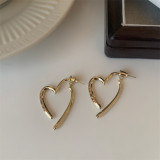 Valentine's Day Metal Cross Love Earrings