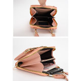 Vertical mini bag with diamond grid single shoulder crossbody phone bag fit 20MM Snaps button jewelry wholesale