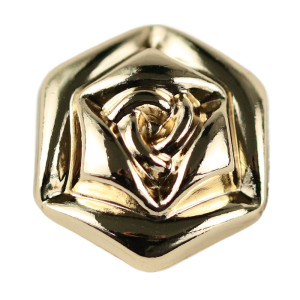 23MM Metal  flower snap button charms